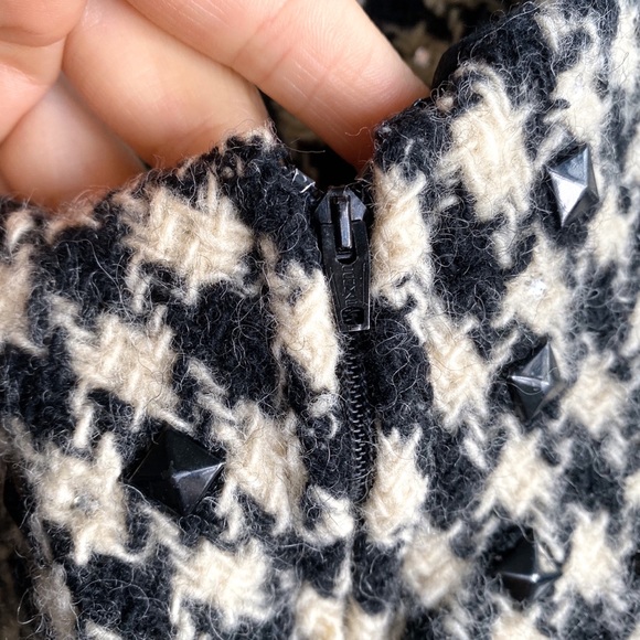 🖤 VINTAGE 1960’S SUTTON PLACE BLOOMINGDALES DIAMOND STUDDED WOOL MINI DR… - Picture 9 of 10